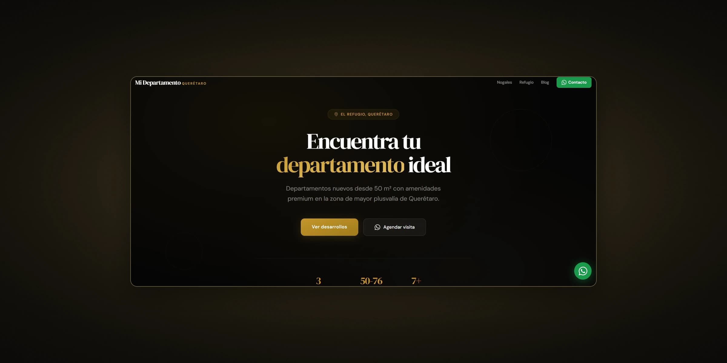 Captura del sitio Mi Departamento Querétaro